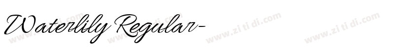 Waterlily Regular字体转换 Waterlily Regular字体转换